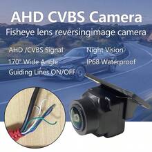 1080P高清倒车摄像头，170°广角可调，抗干扰，小型车载后视摄像头 - A - 查看 6