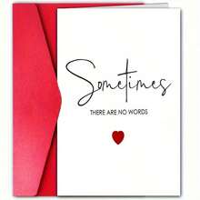 Sympathy Greeting Card, "Sometimes There Are No Words" – Comfort And Support Card With Blank Interior For Personal Message, Premium Paper, Includes Envelope, Suitable For Any Occasion, For Anyone - Multicolor - View 8