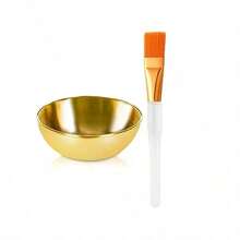 2/3/6/12/18pcs Esthetician Facial Care Spa Set, Includes Face Mask Mixing Bowls, Fan Brushes, Flat Brushes, Women Skincare Cosmetic Tools, Travel Friendly Facial Care Mixing Kit, Available In Gold, Silver, Rose Gold - A - View 16