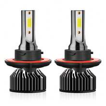 2pcs H11 H7 H4 H1 H3 H13 9005/HB3 9006/HB4 9004 9007 9012 LED Headlight Bulbs, 6500K Cool White, Bright LED Bulbs, Full Beam Automotive Headlight Bulbs, Suitable For Car Headlight, Fog Light, High/Low Beam, 400% Super Bright - Dark Gray - View 20