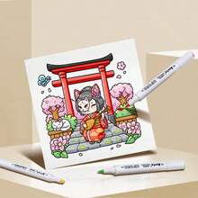 COZY JAPAN Bold-Easy Patterns Coloring Book For Adults Cute Drawing Book Perfect Gift For Party And Birthday - Warm Japan - View 8