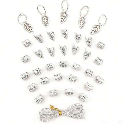 36pcs Leaf Shaped Hair Clips, Suitable For Women To Use For Braiding And Bun Hairstyles