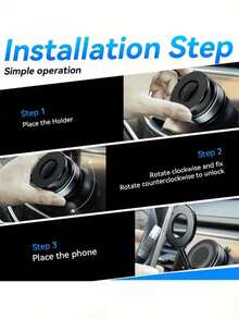 Upgraded Car Phone Holder, Super Strong Magnetic Car Phone Holder, 360° Adjustable Vacuum Suction Cup Car Phone Holder [Max Suction], Unisex Car & Truck Accessories, Car Phone Holder, Express Your Love, Holiday Gift - A - View 5