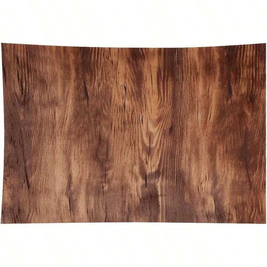 1pc Brown Wood Grain Funny Tapestry With Natural Texture Detail, Machine Washable Polyester Fabric, Warm Tone, Durable, Rustic Style, Wall Hanging Art, Suitable For Home Decor, Bedroom, Living Room, Dorm, Rustic Home Ornament, Indoor Wall Decoration - 1PC - 查看 1