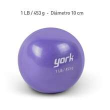 York Pelota de 1 Libras para Pilates Yoga y Fitness Ideal para Ejercicios de Entrenamiento y Flexibilidad - Multicolor - Ver 4