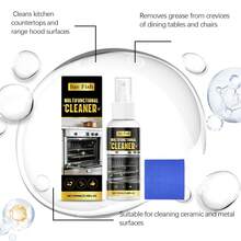 Allt-i-ett-oljeborttagare för flera ytor, kraftfull avfettning för kök, badrum och möbler, snabbverkande fläcklösande medel, nödvändigt för dagligt underhåll - Flytande - Visa 3