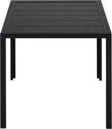Weatherproof Aluminum Garden Table, Balcony Table, Outdoor Dining Table For Patios, Gardens, And Balconies, Black, 75x75 Cm - Black - View 5