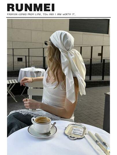 1 chiếc khăn vuông bằng satin in họa tiết tối giản, khăn trùm đầu thời trang mùa xuân mới dành cho nữ, có thể dùng làm thắt lưng, trang trí bao bì, khăn quàng cổ, băng đô, phụ kiện tóc, lý tưởng để tạo kiểu.