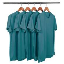 Kit Of 5 Men's Dry Fit Sports T-Shirts With UV Protection - Mirante Store - 帝王綠 - 查看 1