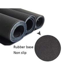 1 pieza Alfombrilla de ratón grande con diseño de chica anime en blanco y negro, accesorios de juego con borde de bloqueo para escritorio, alfombrilla antideslizante para teclado de oficina - A - Ver 9