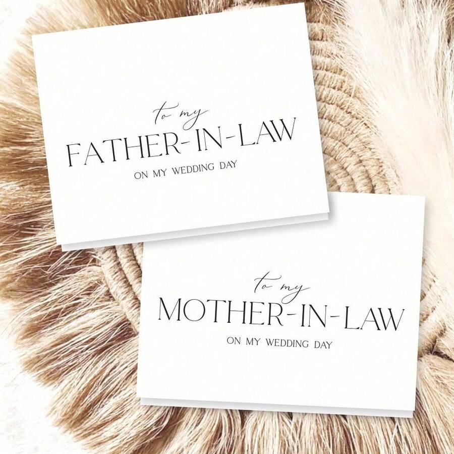 1pc Bride's Family Thanksgiving Design Wedding Greeting Card, Suitable For Wedding Card, Gift Card, Thank You Card, Birthday Card, Christmas Card, Wedding Party, Graduation Party And Other Occasions, With Envelope - Multicolor - View 1