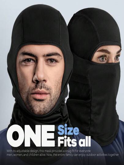 Unisex Windproof Cycling Face Mask, Breathable Quick-Dry Ski Motorcycle Helmet Liner Protective Cap