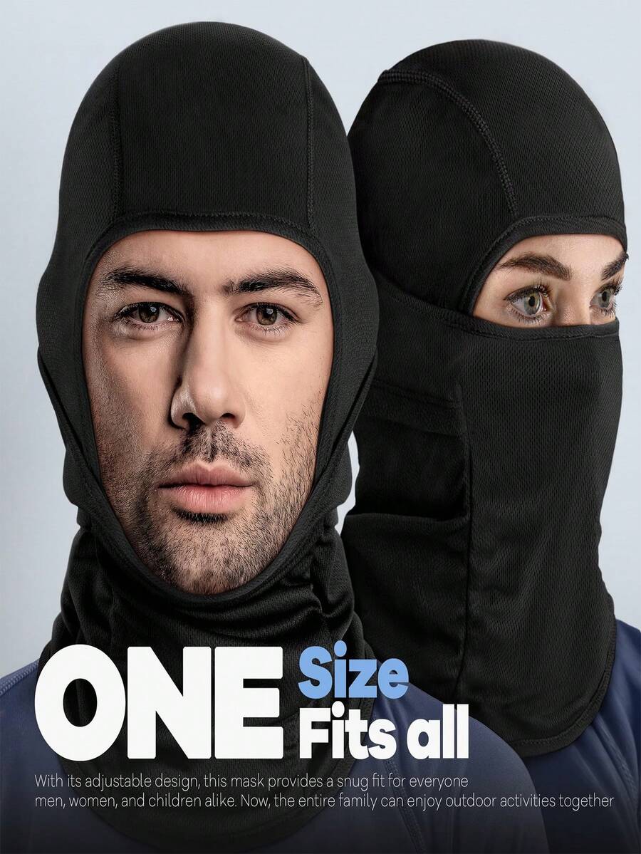 Unisex Windproof Cycling Face Mask, Breathable Quick-Dry Ski Motorcycle Helmet Liner Protective Cap - Multicolor - View 1