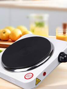 Silent Electric Heating Plate (1 Piece) - Quick Heating, Compact Household Stove Suitable For Kitchens, Laboratories, And Offices. Ideal Holiday Gift, Modern Cooking Equipment, Space-Saving, Durable Construction, Perfect For Christmas. - White - View 2