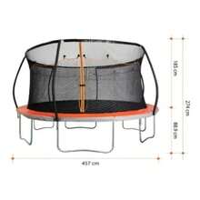 ¡RecomendadoTrampolin Brincolin Con Red Capacidad De 5 Niños1 Negro¡Top de Temporada - 1 - Ver 1