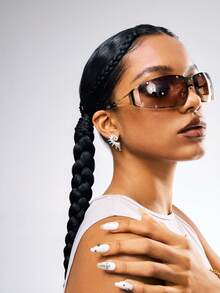 1 Pair Seashell Stud Earrings For Women, Y2k Style Jewelry Gift - Multicolor - View 2