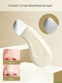 1pc Manual Blackhead Remover Tool, Deep Pore Cleansing Scraper, Blackhead Extractor, Pore Cleaner, Acne Comedone Extractor, Whitehead Remover, Facial Cleaning Tool, Beauty Care Instrument, Non-Electric Skincare Brush, Smooth Texture, Mint Green Handle, Easy To Grip, Pore Cleaning Accessory (Color/Style Random) - A - View 6