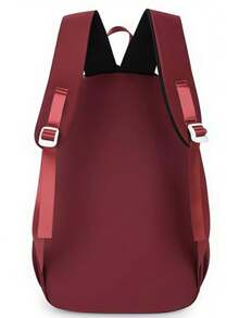 Large, Reinforced, Durable School Backpack For Men And Women - Màu Đỏ Sâu - Xem 3