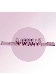 1条带编号分段的瑜伽拉伸带，舞蹈健身塑形阻力带，姿势训练辅助拉伸带 - 彩色 - 查看 6