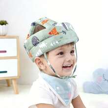 1pc Baby Head Protector - Infant Crawling, Walking, Running Helmet - No Jolt And Soft Cushioning - Adjustable Protective Cap Baby Safety Helmet - Toddler Helmet 6-12 Months 1-2 Years - Multicolor - View 9