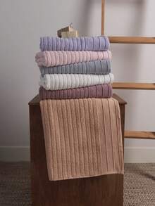 6 PCs 50x90cm - Stripe Pattern Hand Towel Set - 100% Cotton - Multicolor - View 4