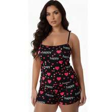 Kit Of 2 Baby Doll Shorts With Assorted Prints And Thin Straps. - Nhiều màu - Xem 6