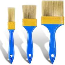 3 Pack Paint Brushes - Ideal For Priming, Painting, Varnishing, Wood, Walls, And More - / - View 1