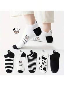 100/80 pièces Ensemble de chaussettes de sport à coupe basse, respirantes et antibactériennes. Motif de lait. Couleur unie polyvalente chaussettes courtes décontractées. Légères et confortables, résistantes aux odeurs, antidérapantes. Convient pour le quotidien, le sport, la maison, les tenues décontractées. Disponible en noir, gris, blanc. 60/50/40/30/20/18/10/8/6/4/2 pièces par ensemble. - Noir - Voir 9