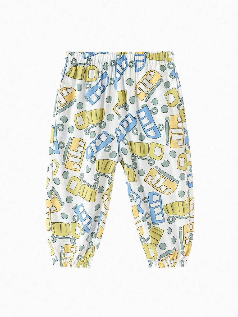 Balabala 儿童防蚊裤，男女童款，轻便透气，夏季户外裤 - 白藍色調 - 查看 1