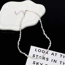 1 Necklace + 1 Bracelet Set, Fashionable Faux Pearl Beaded Jewelry Set For Women - A - View 4