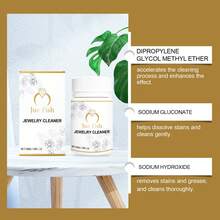 JUE FISH-Jewelry Cleaner, Jewelry Metal Cleaning Solution, Diamond Necklace Rust Removal And Ash Removal Care Solution - White - View 7