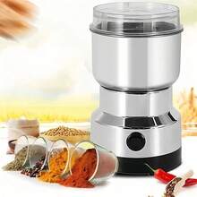 Molinillo de Café PortátilMolinillo de Café Eléctrico,,Forro y Cuchilla de Acero Inoxidable 304,Molienda de Alta Velocidad,Molinillo de Especias en Polvo de Grano Doméstico Pequeño (plata), 1 Molinillo de Alta Potencia, Picadora de Granos Pequeños para el Hogar, Triturador de Pared de Cocina, Ideal para Uso en la Cocina, Enchufe US 110-130V, No Requiere Batería, Regalo de Navidad Perfecto - Tipo de Enchufe A USA (110-127V) - Ver 2