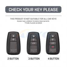 2/3/4 Buttons Camry CHR Corolla RAV4 Alphard Land Cruiser Prado Prius 2017-2022 TPU Car Key Fob Cover Keychain - B - View 6