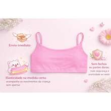 Set Of 2 Teen Girls' Reinforced Top Bras Without Padding - 黑色 - 查看 4