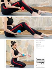 Multi-Function Spiky Ball For Self-Massage, Relieve Shoulder Neck Soreness & Foot Fatigue - Mint Blue - View 3