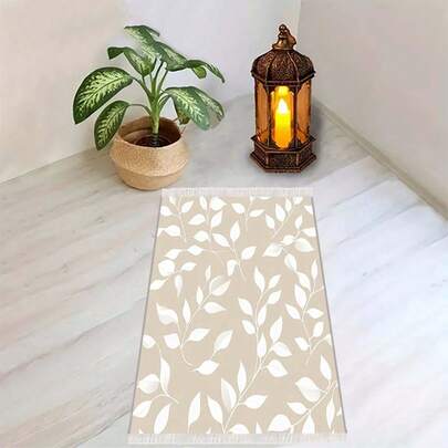 1件便携式流苏可折叠毯，适合室内外使用，可用作书房、走廊等场所的装饰毯