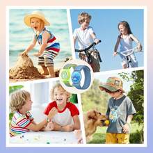 ¡RecomendadoJIEYOUTA 2 Funda para Apple AirTag para niños, Pulsera Protectora para Apple AirTag, con Cierre de  en Nylon Trenzado y Diseños Encantadores de Dibujos Animados, Perfectas para Niños¡Top de Temporada - Negro y Azul - Ver 7