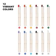 YOUNG VISION 1pc Colorful Pearl & Matte Eyeliner Gel Pencil, Waterproof Eyeshadow Pencil, Smooth Rotatable Eyeliner Pencil, Eyeshadow For Daily, Holiday, Party, Valentine's Day, Stage, Cosplay, Portable Eye Makeup - 彩色 - 查看 10