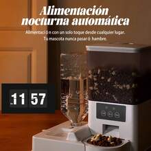 Alimentador Automático para Mascotas 2 en 1 WiFi - Dispensador de 5L + Bebedero de 500ml, Control Remoto por App para Perros y Gatos - 5L - Ver 7