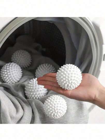 4 Packs HOUTINKY Reusable Laundry Dryer Balls - Soft Wash Balls For Fabric Softener, Wrinkle & Drying, Blue/White/Purple, PVC Material, Alternative To Chemical Softeners, Laundry Drying Balls, Laundry Drying Aid, Sleek Laundry Balls, Flexible Laundry Balls