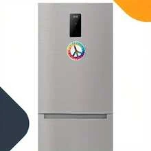 2个Magnet Me Up扎染和平标志磁性贴纸，5英寸圆形重型汽车磁铁，适用于轿车、卡车、SUV、保险杠和储物柜 - 均碼 - 查看 5