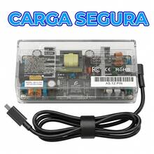Cargador para Laptop ASUS ROG 240W 20V 12A Conector Rectangular - Blanco y Negro - Ver 6