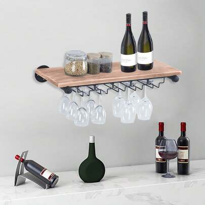 SanBouSi Wine Rack Wall Mounted Wine Storage Display Rack Wall Mount Wine Rack