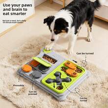 Đồ chơi cho ăn dạng xếp hình tương tác, phù hợp với mọi giống chó (nhỏ/vừa/lớn), đồ chơi huấn luyện thú vị trong khi cho ăn, giúp cải thiện trí thông minh của chó. - Xám - Xem 4