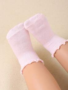 20/10/1 Par de Meias de Tornozelo com Babado Aleatórias para Bebês Meninas, Adequadas para 0-36 Meses, Podem Combinar com Todos os Looks. O Design de Babado Elástico Não Irá Constranger os Tornozelos do Bebê, Também Adequado para Bebês Meninos, Pode Ser Dado Como Presente para Bebês Fofos. - Multicolorido - Visão 10