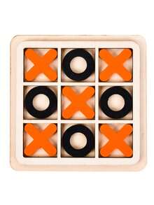 木制 XO 井字棋三合一游戏，趣味休闲叠叠乐积木桌面游戏玩具 - 彩色 - 查看 14