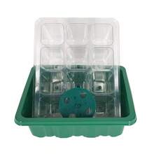 5pcs/Set Seed Sprouting Tray Kit, 60-Cell Seed Germination Tray With Humidity Dome And Base, Reusable Greenhouse Seedling Starter Tray With Gardening Tools And Labels (Green) - 5 Sets - View 5