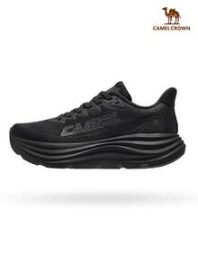 CAMEL CROWN Women's Shock Absorbing Non-Slip Comfortable Casual Running Shoes - Black - View 7