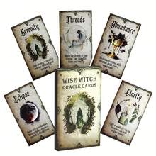 1 Set [Wise Witch Board Game Cards] - Magic Witch Card Game, Includes Fantasy Witch Tarot Deck, Strategy Role-Playing Card Game Suitable For Pagan Tabletop Gamers - Multicolor - View 1