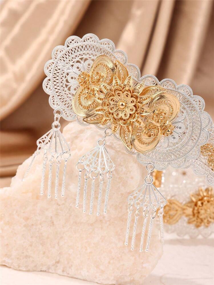 1 Stück Damen Luxus Vintage Taillengürtel, elegantes Quasten Design, geeignet für Roben, Hochzeiten, Partys, Feiertage - Verschiedenfarbig - Übersicht 5